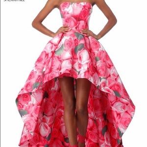 Sherri Hill Pink Floral Dress
